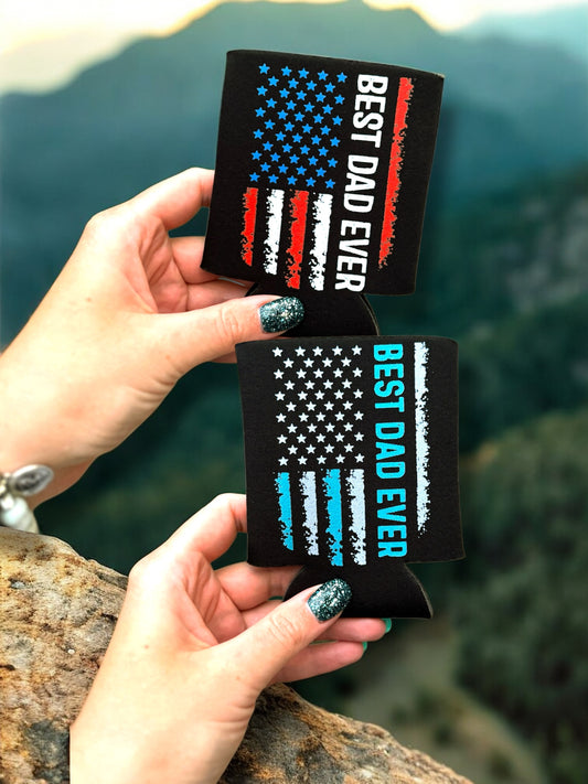 Best Dad Ever Can Koozies