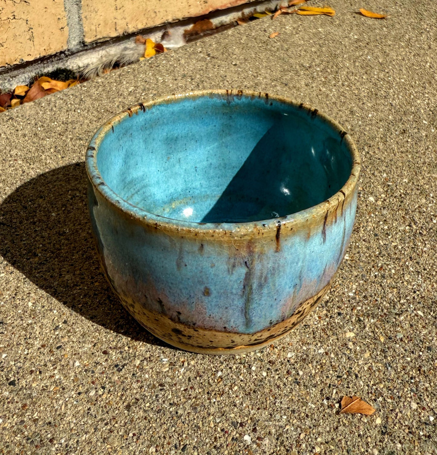 Aurora Borealis Small Pottery Bowl