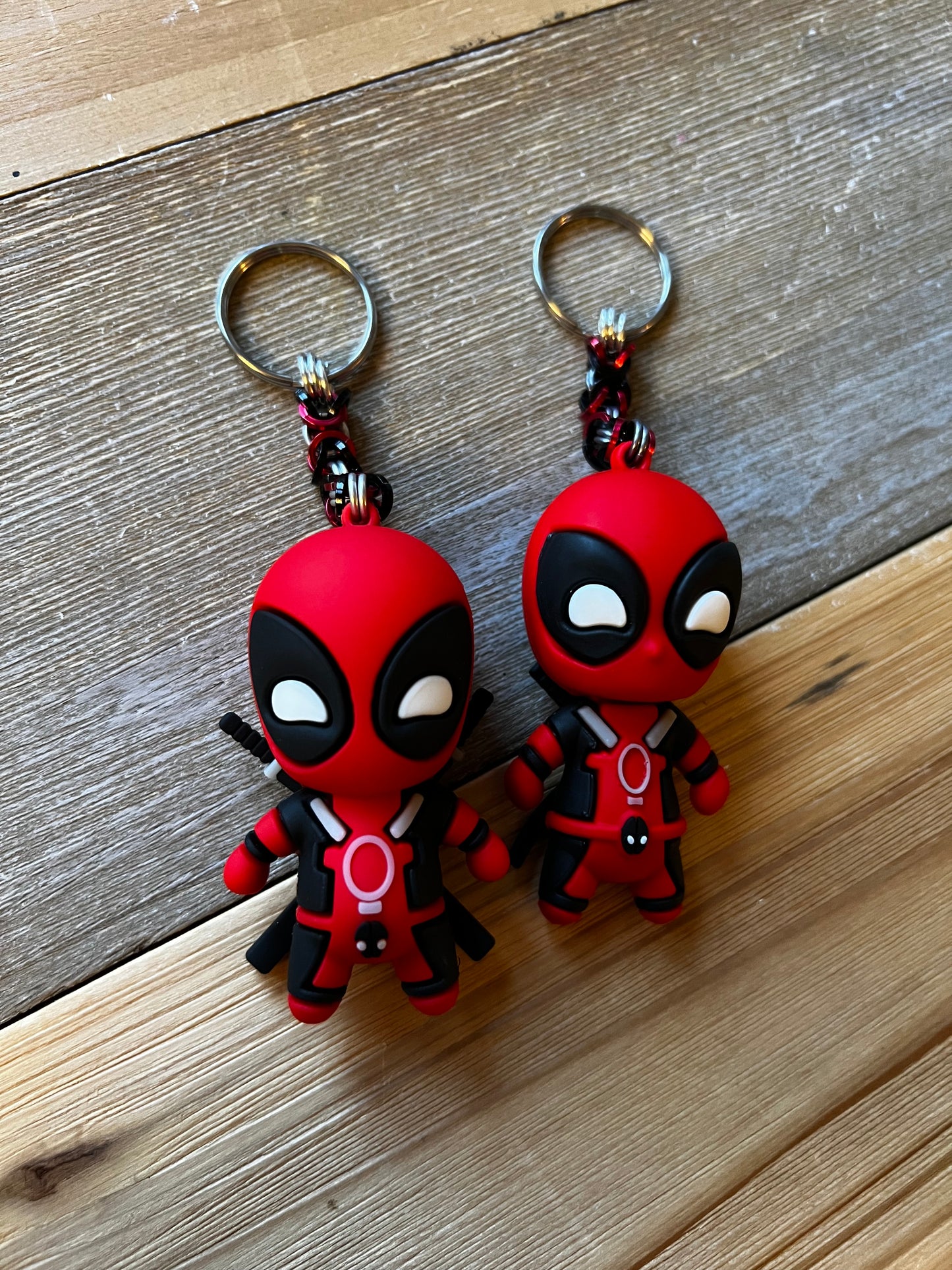 Chainmail Deadpool Keychains