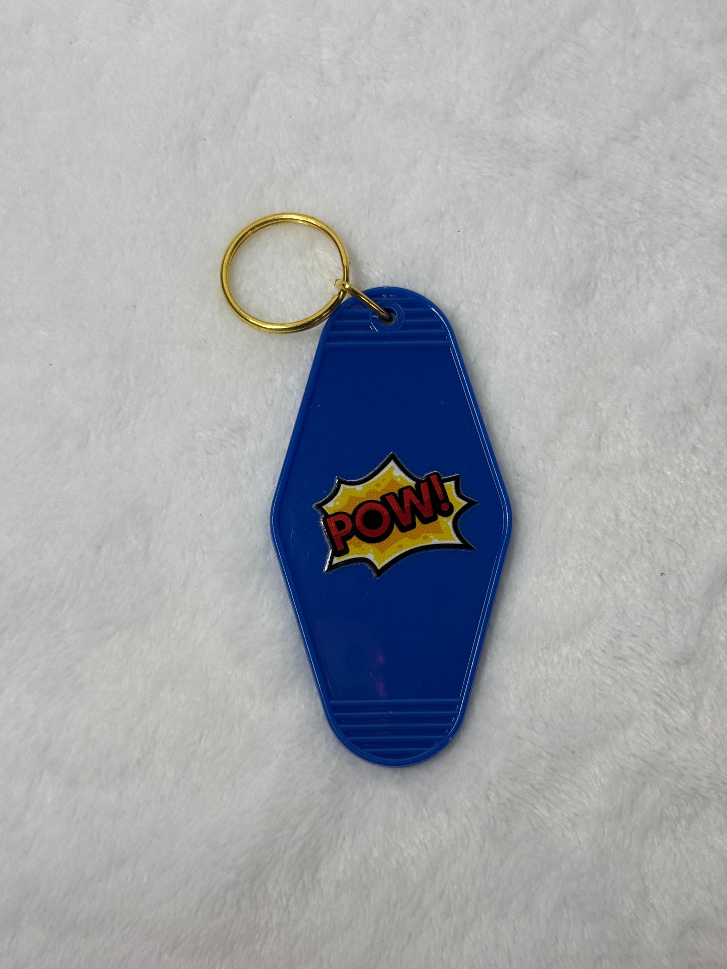 Daschund Superhero Pow Keychain