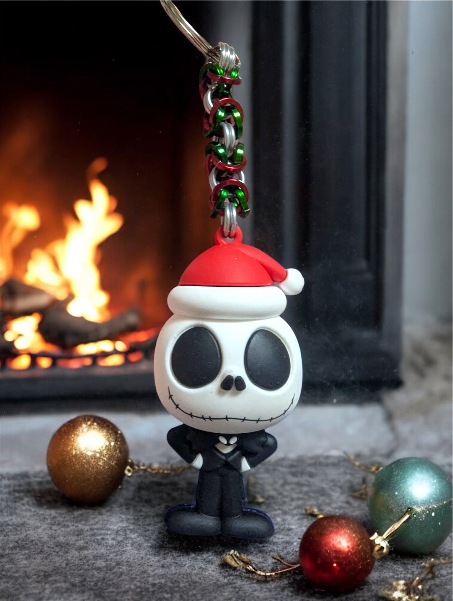 Holiday Nightmare NBC || Handcrafted Chainmaille Keychain