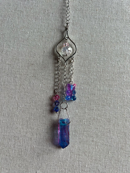 Bi Flag Gummy Bear Quartz Suncatcher