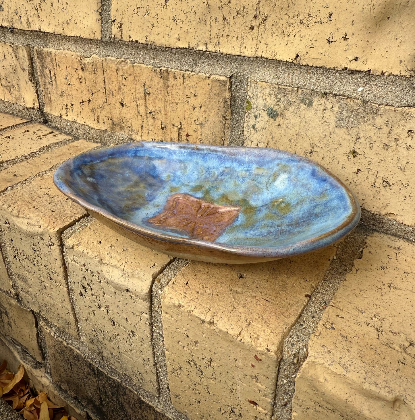 Butterfly Pottery Trinket Tray