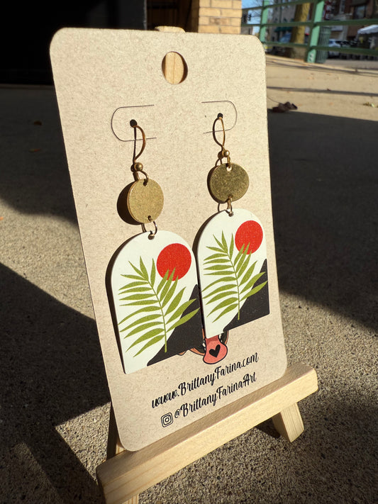 Arch Fern Dangle Earrings