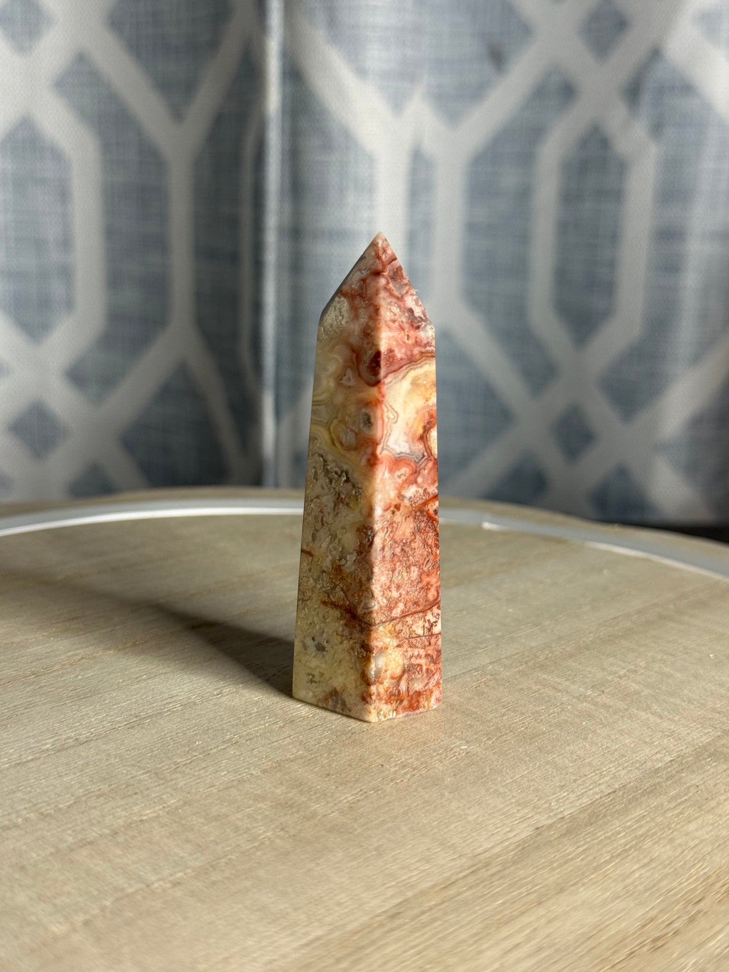 Red Crazy Lace Agate Tower