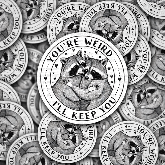 You're Weird I'll Keep You Sticker