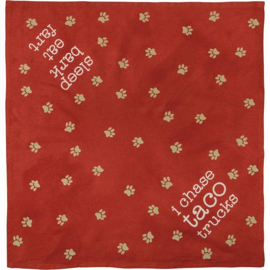 Sleep Bark/Chase Taco Large Pet Bandana