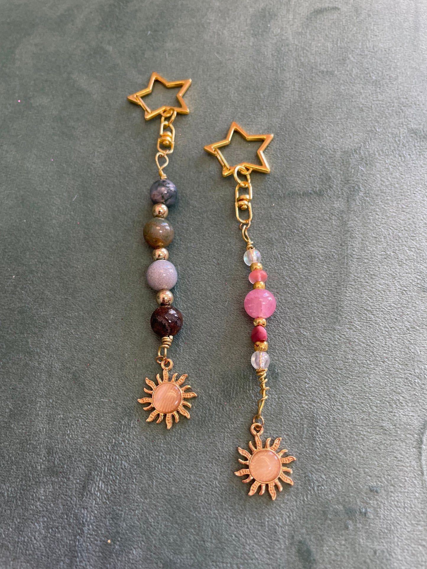 Beaded Bag Charms || Clip-On || Phone Accessory