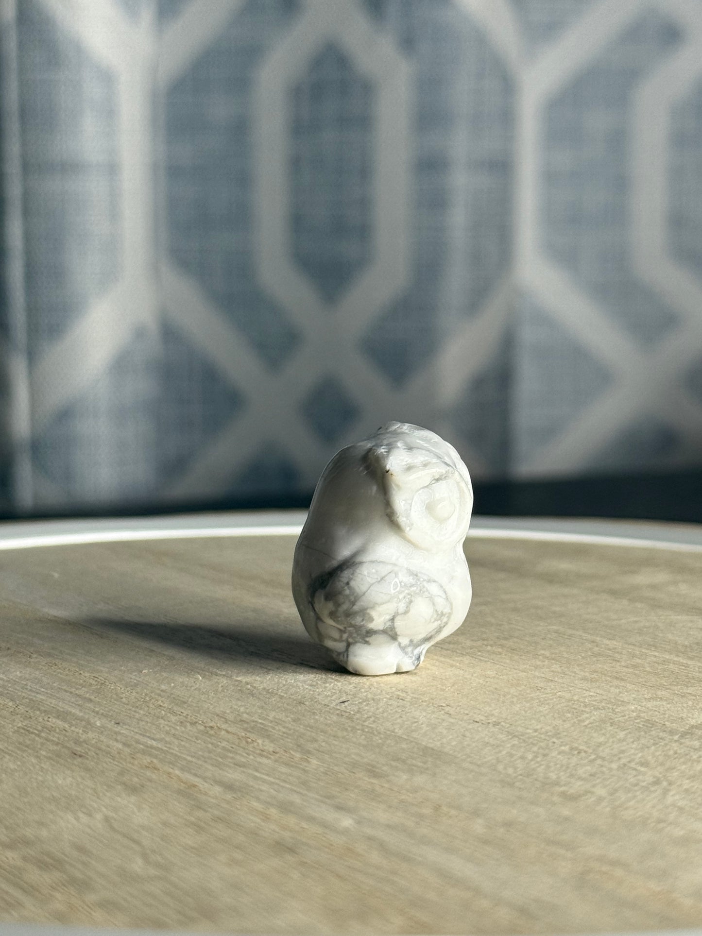 Howlite Owl Carving