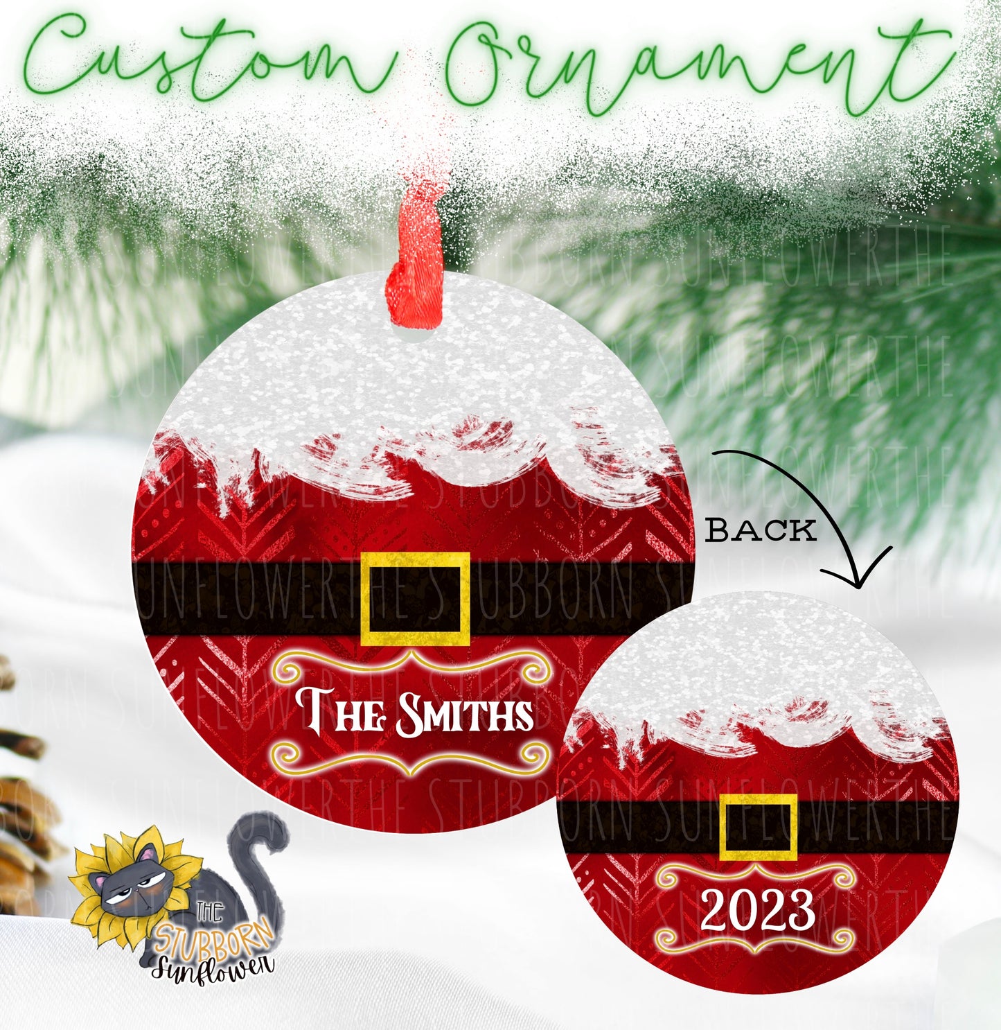 Customized Family Christmas Ornaments