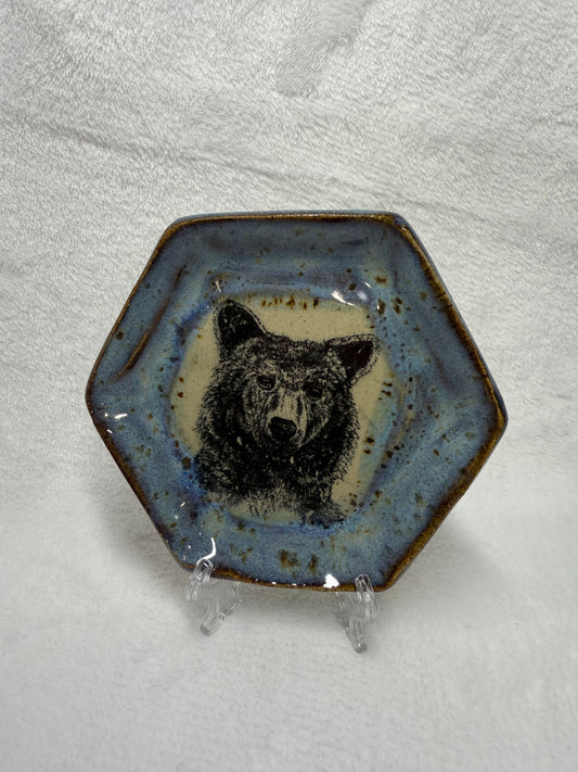 Bear Pottery Trinket Dish