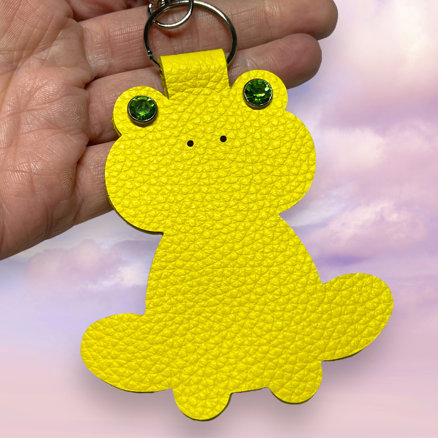 Frog Leather Keychain