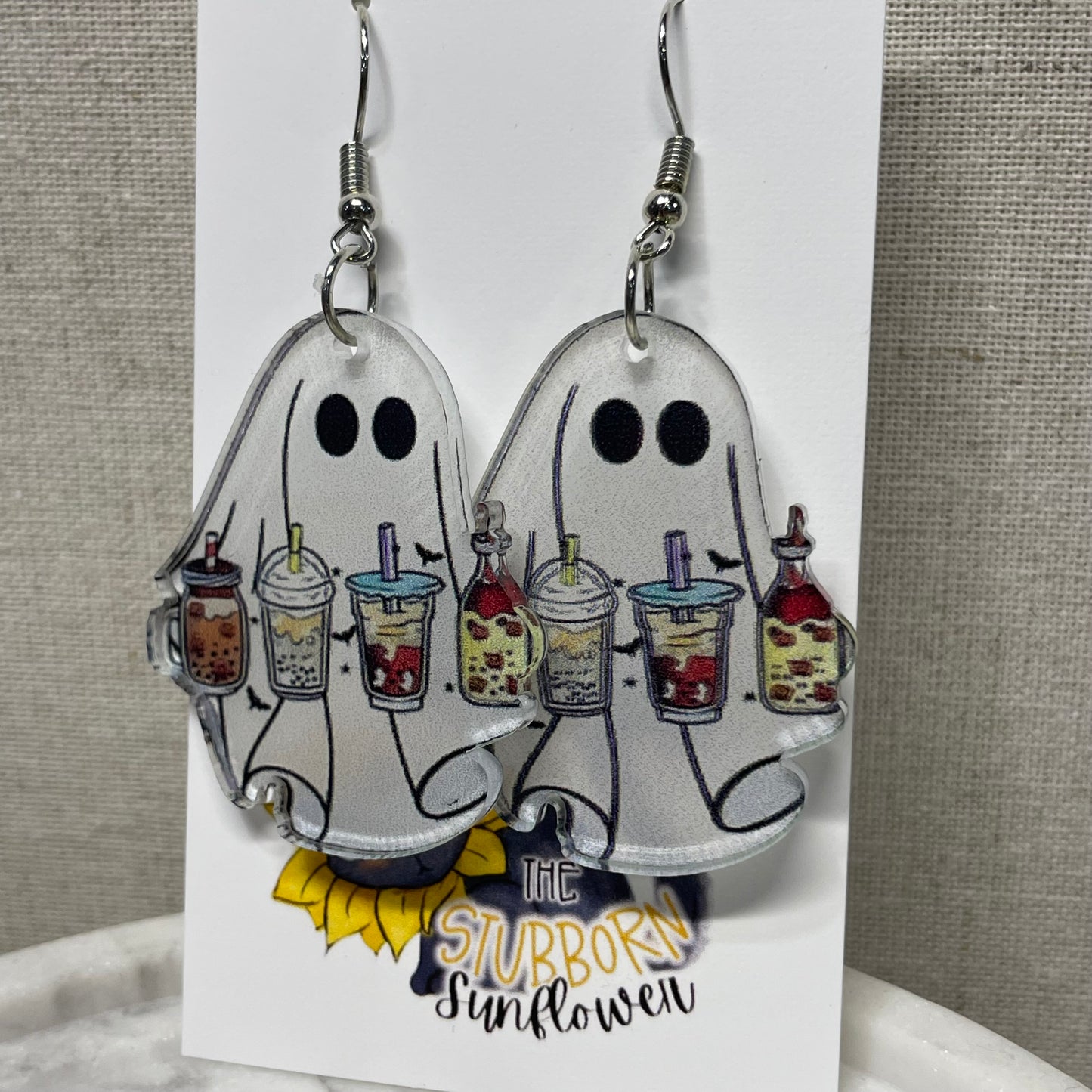 Caffeinated Ghost Earrings