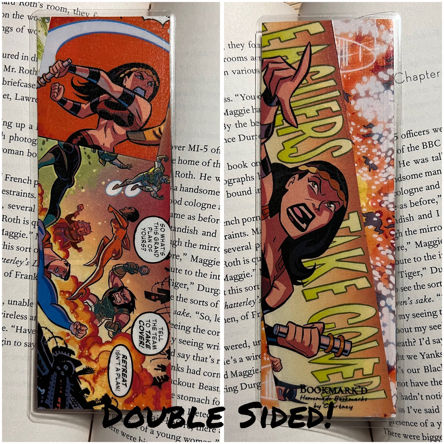 Superhero Double Sided Bookmarks