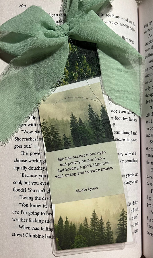 Poetry On Her Lips Bookmark