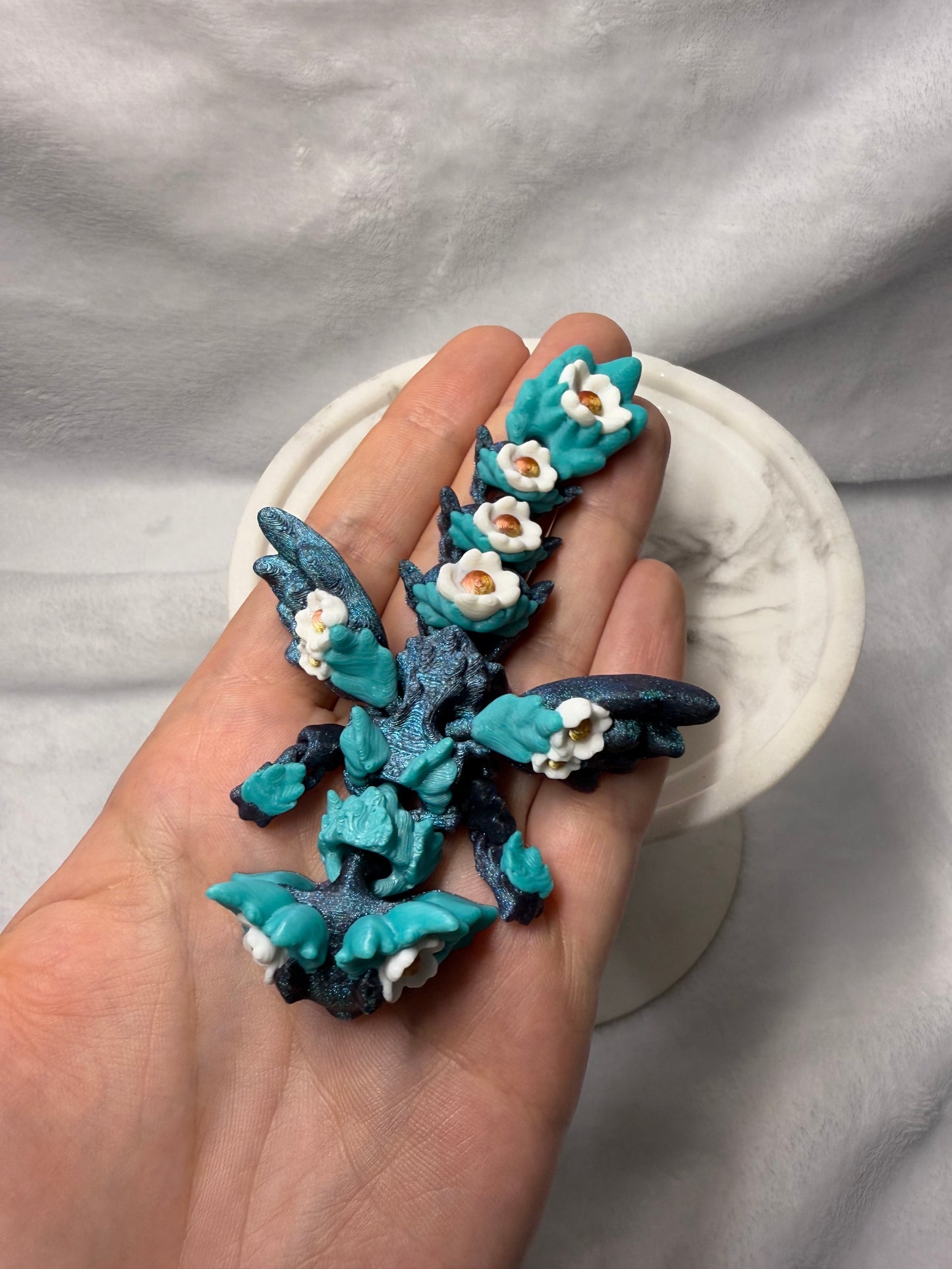 Blue Floral Kosha / 3D Printed