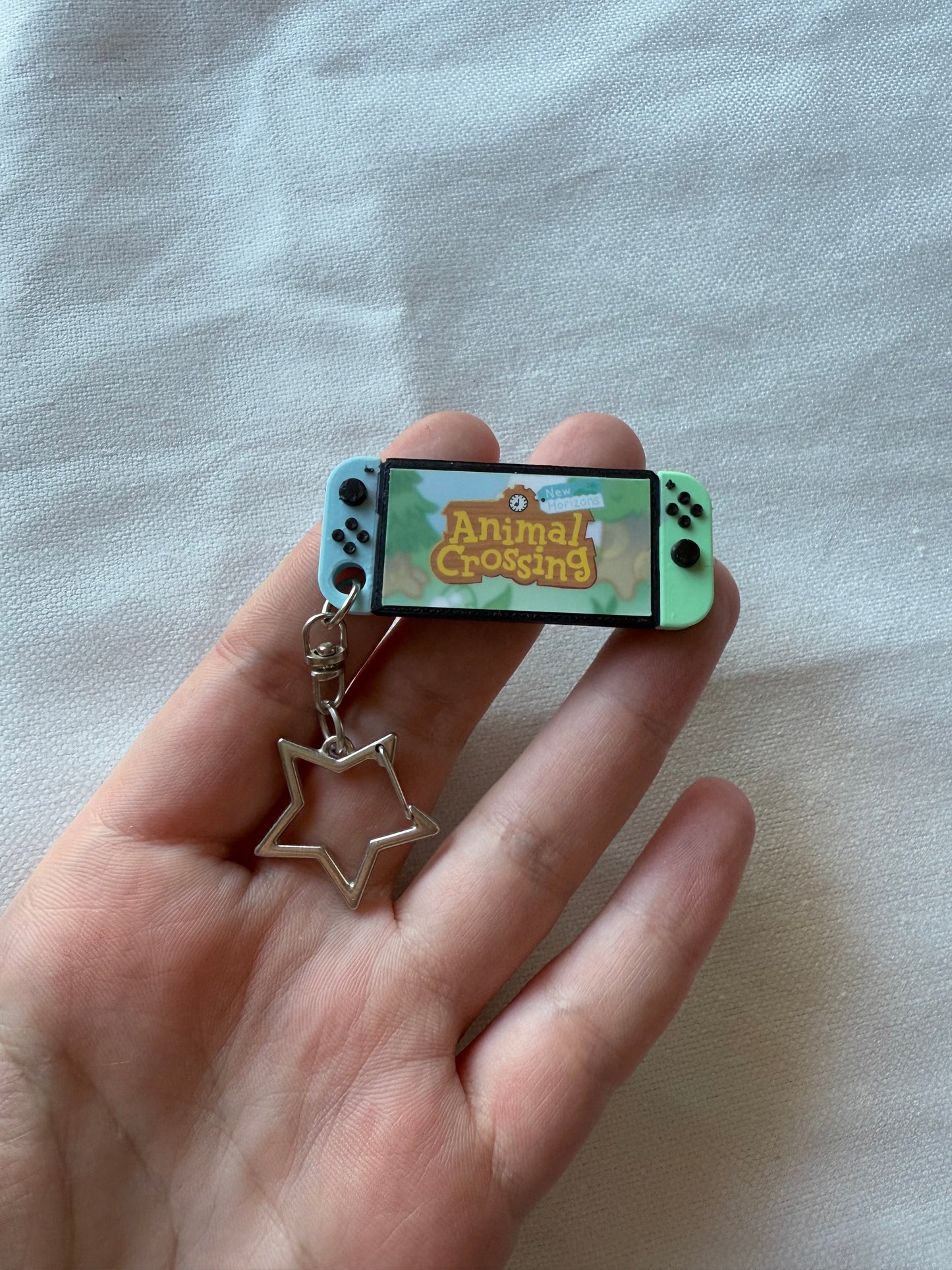 Animal Crossing Switch Keychain / 3D Printed