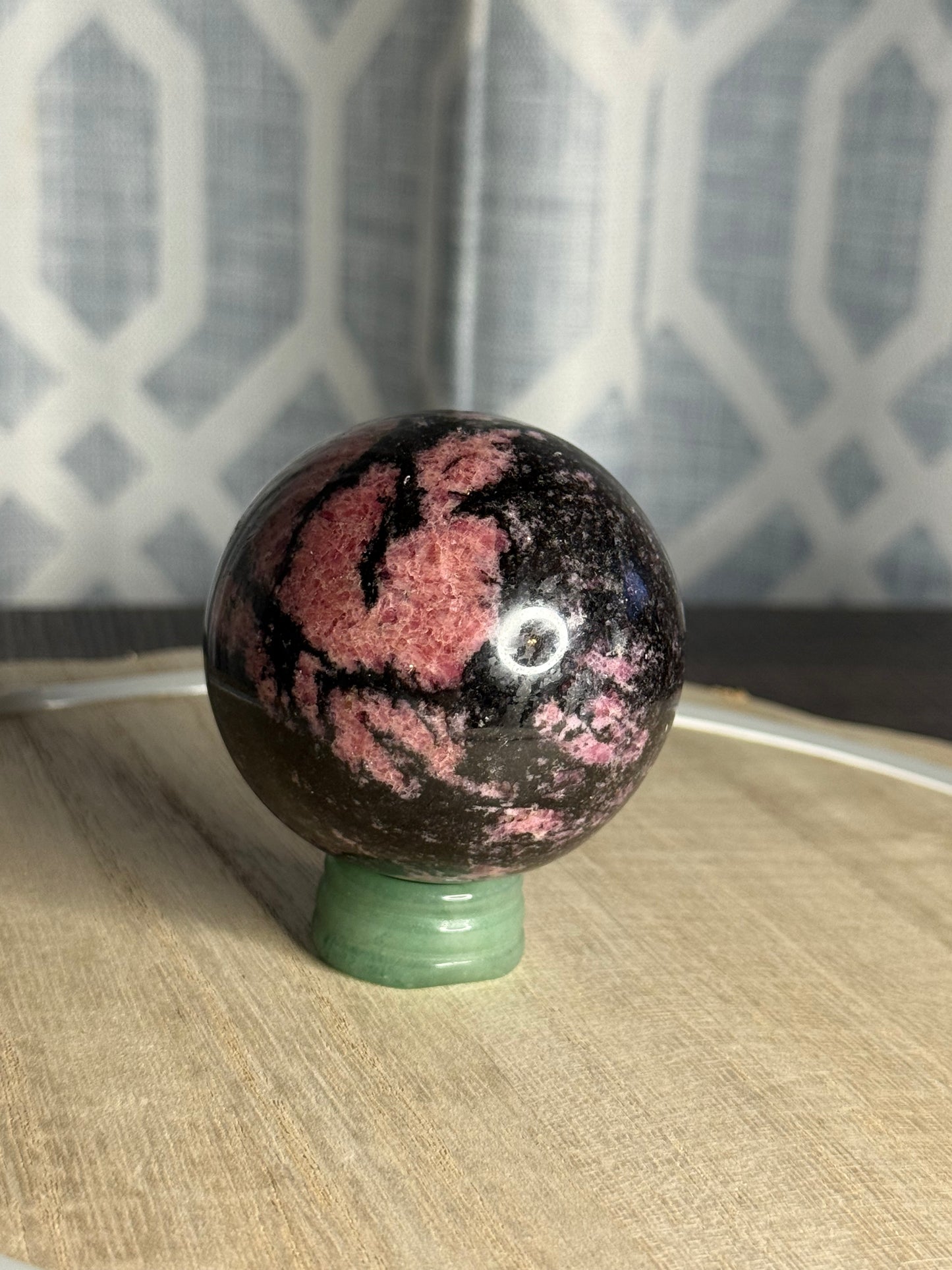 Rhodonite Sphere