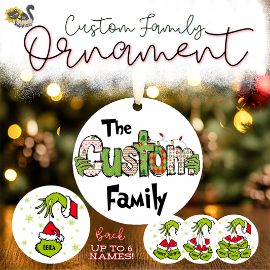 Custom Family Ornament