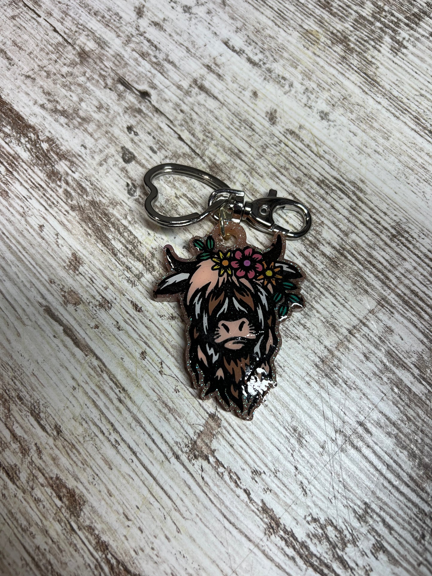 Highland Cow Keychain