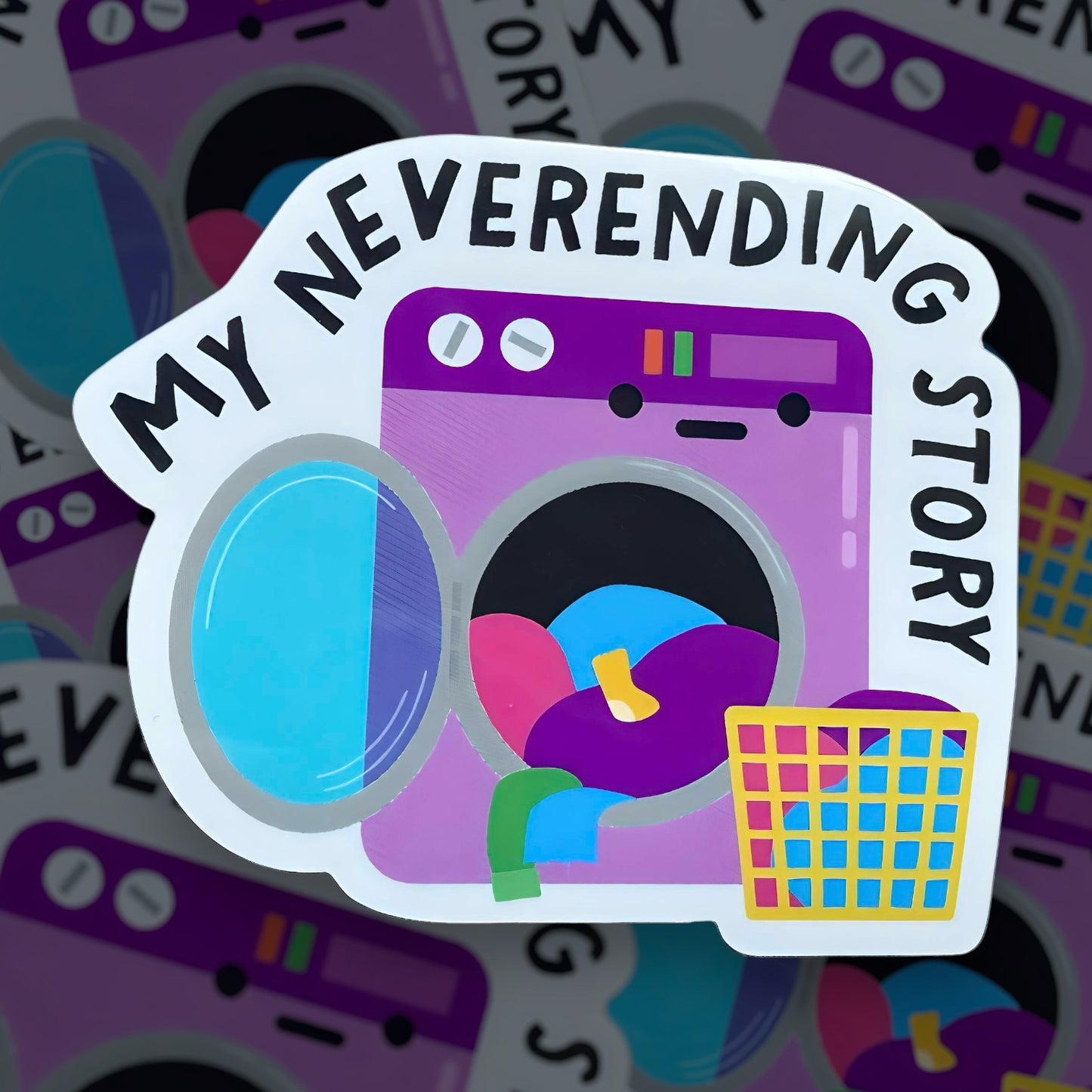 Neverending Laundry Sticker