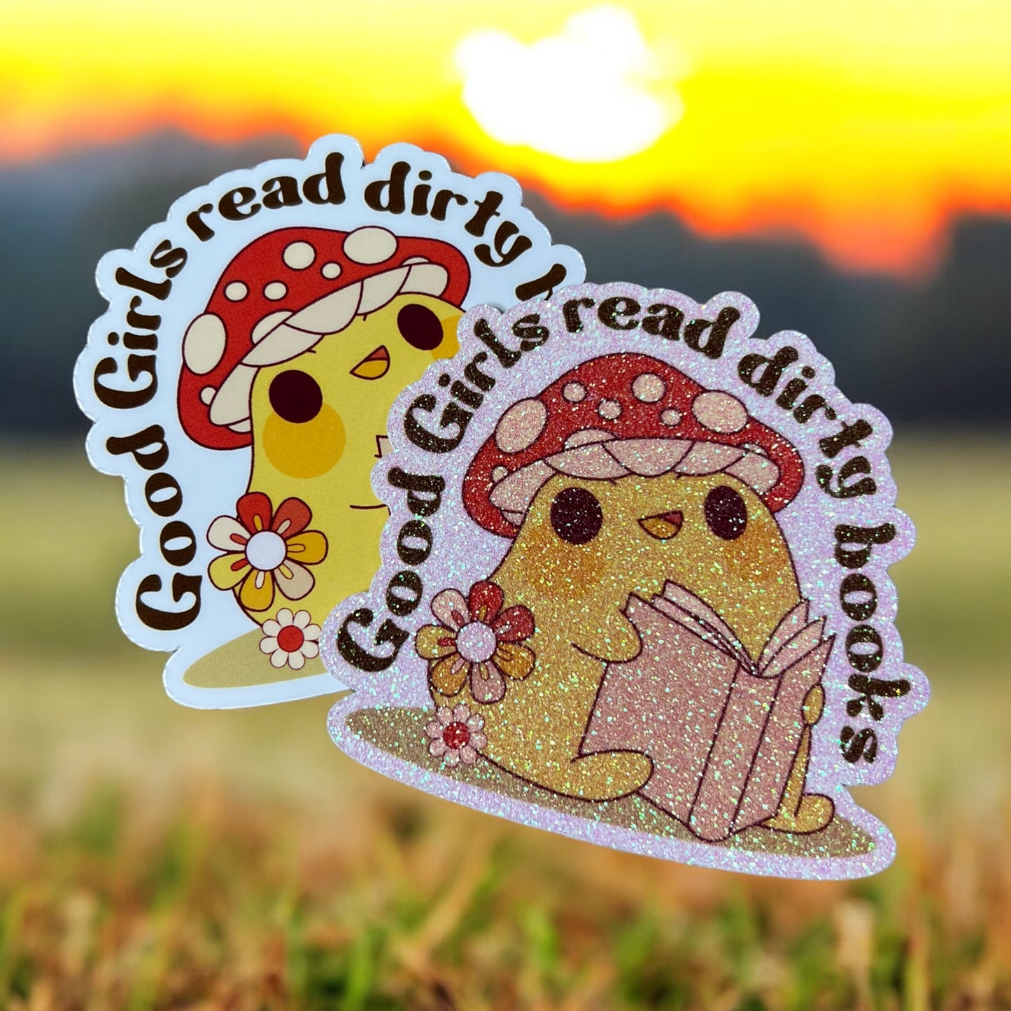 Good Girls Read Dirty Books Sticker