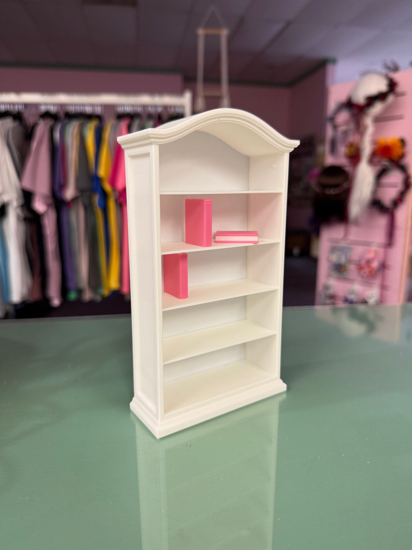 White Miniature Bookshelf / 3D Printed