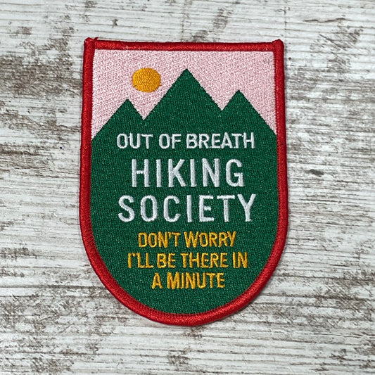 Out of Breath Hiking Society Patch