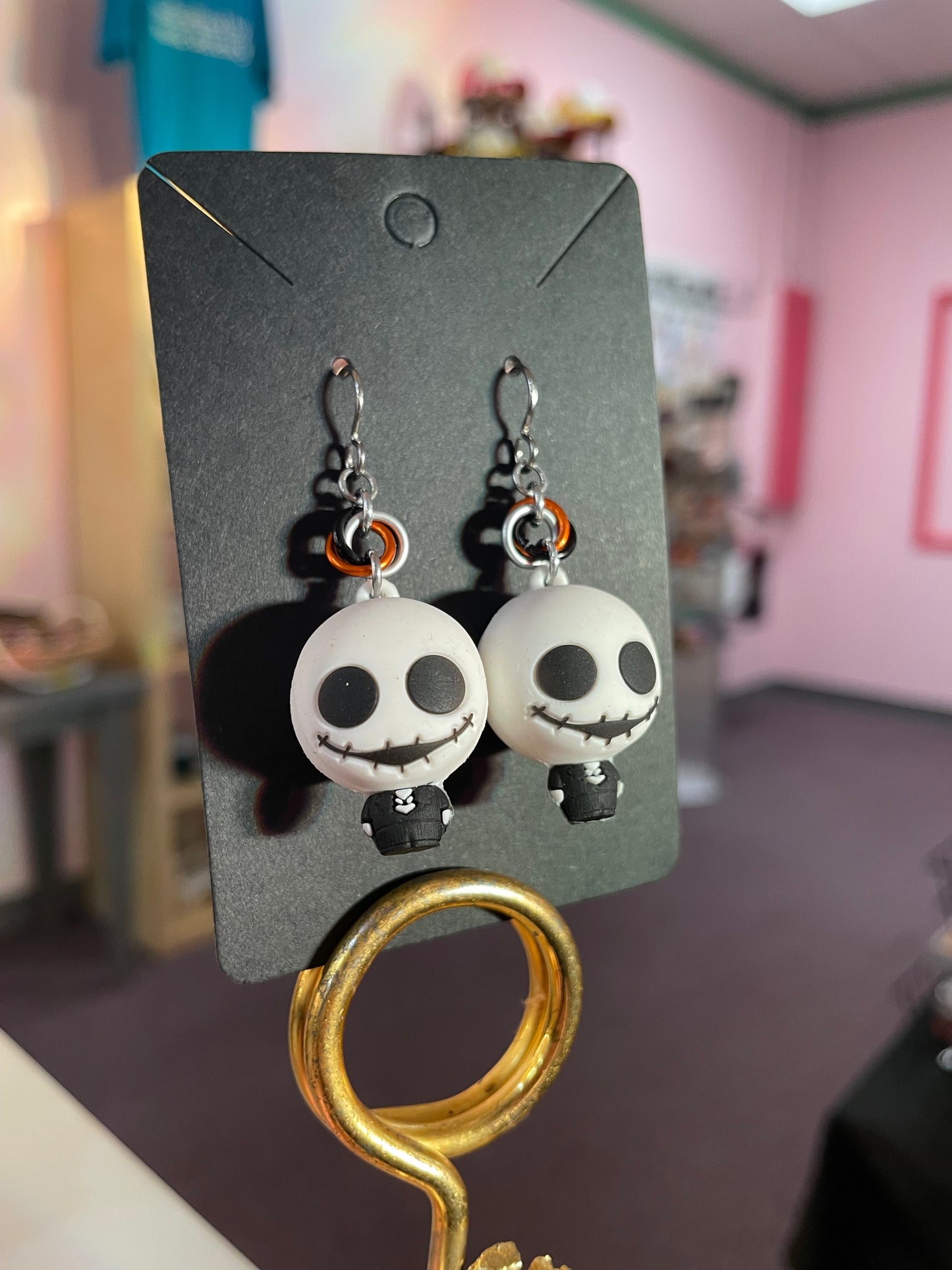 Nightmare Character Earrings || Handcrafted Chainmaille