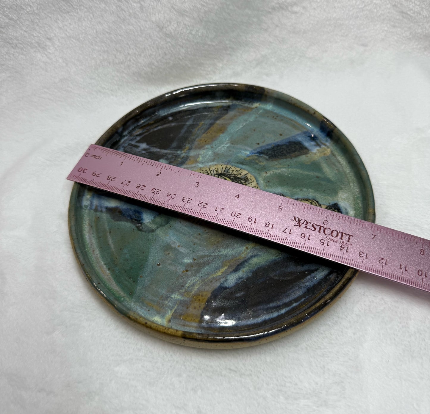 Round Celestial Pottery Tray