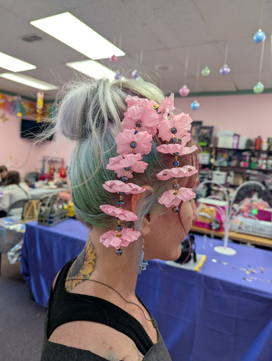 Floral Hair Picks