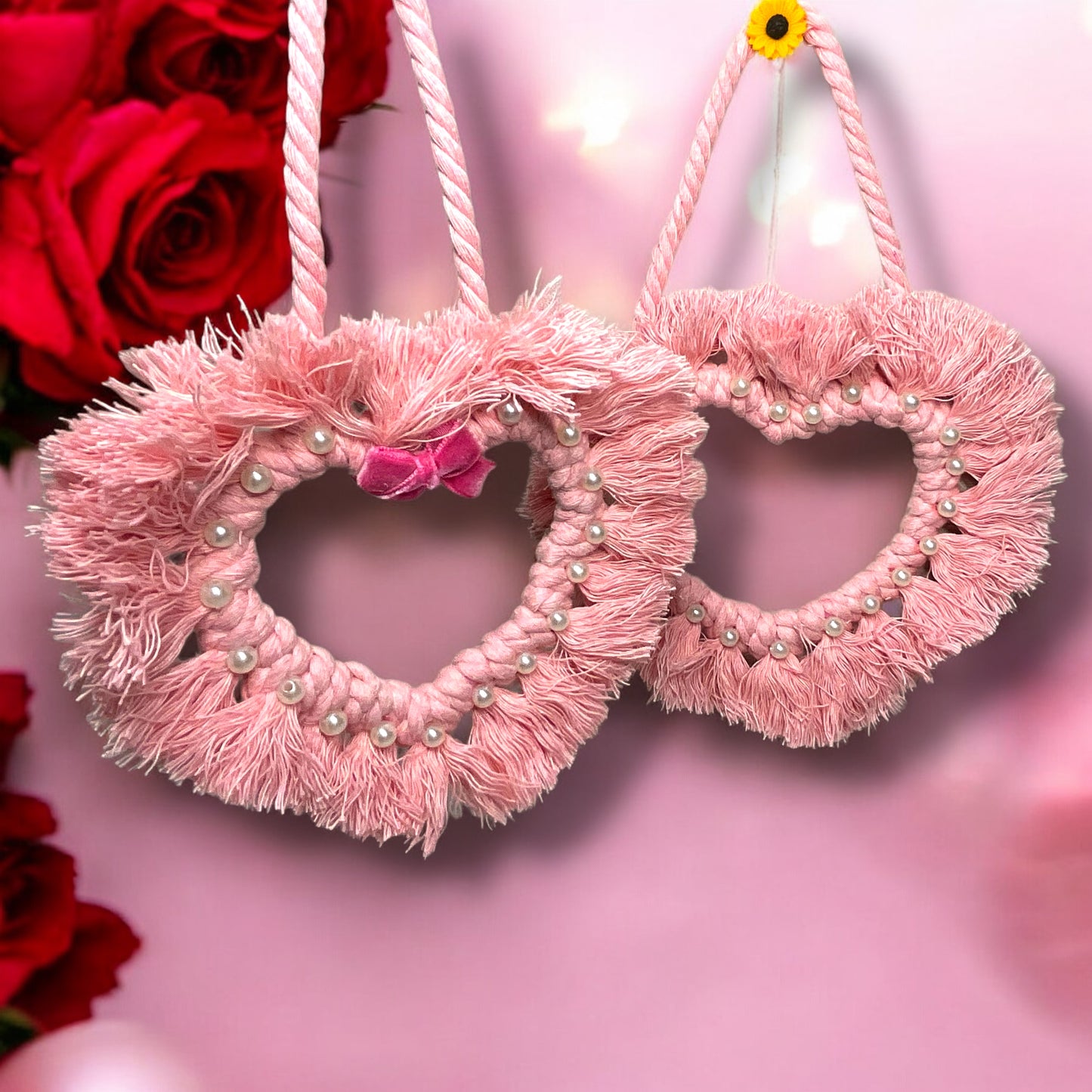 Macrame Heart Wreath