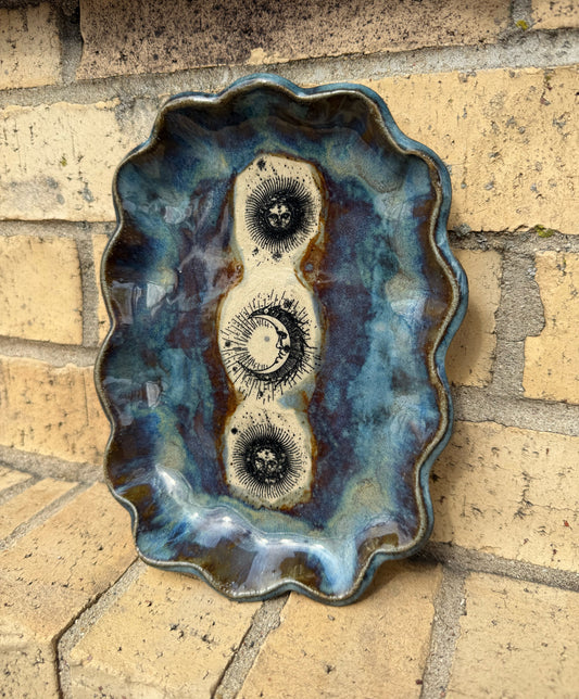 Celestial Pottery Trinket Tray