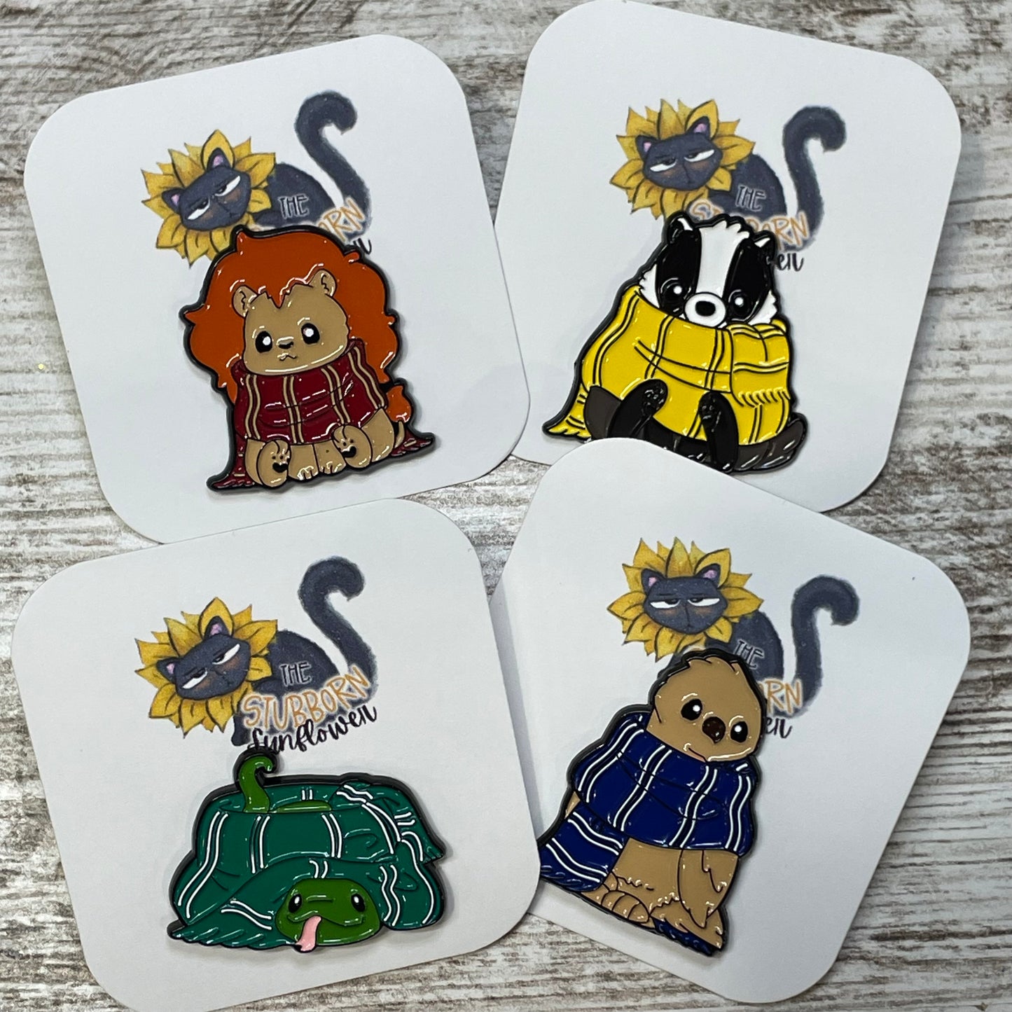 Harry Potter House Mascot Pins