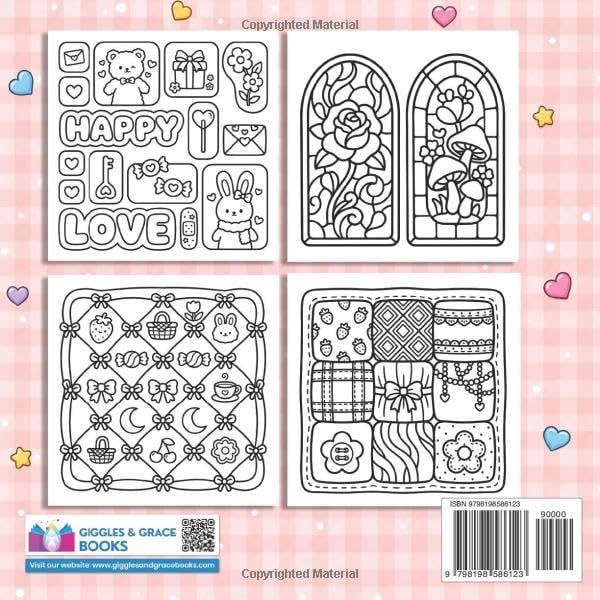 Cozy Hygge Cute Patterns Coloring Book