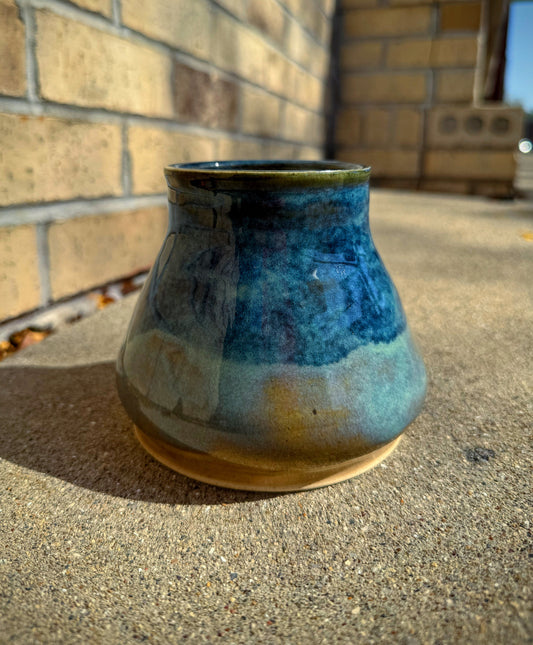 Lake Blue Pottery Vessel