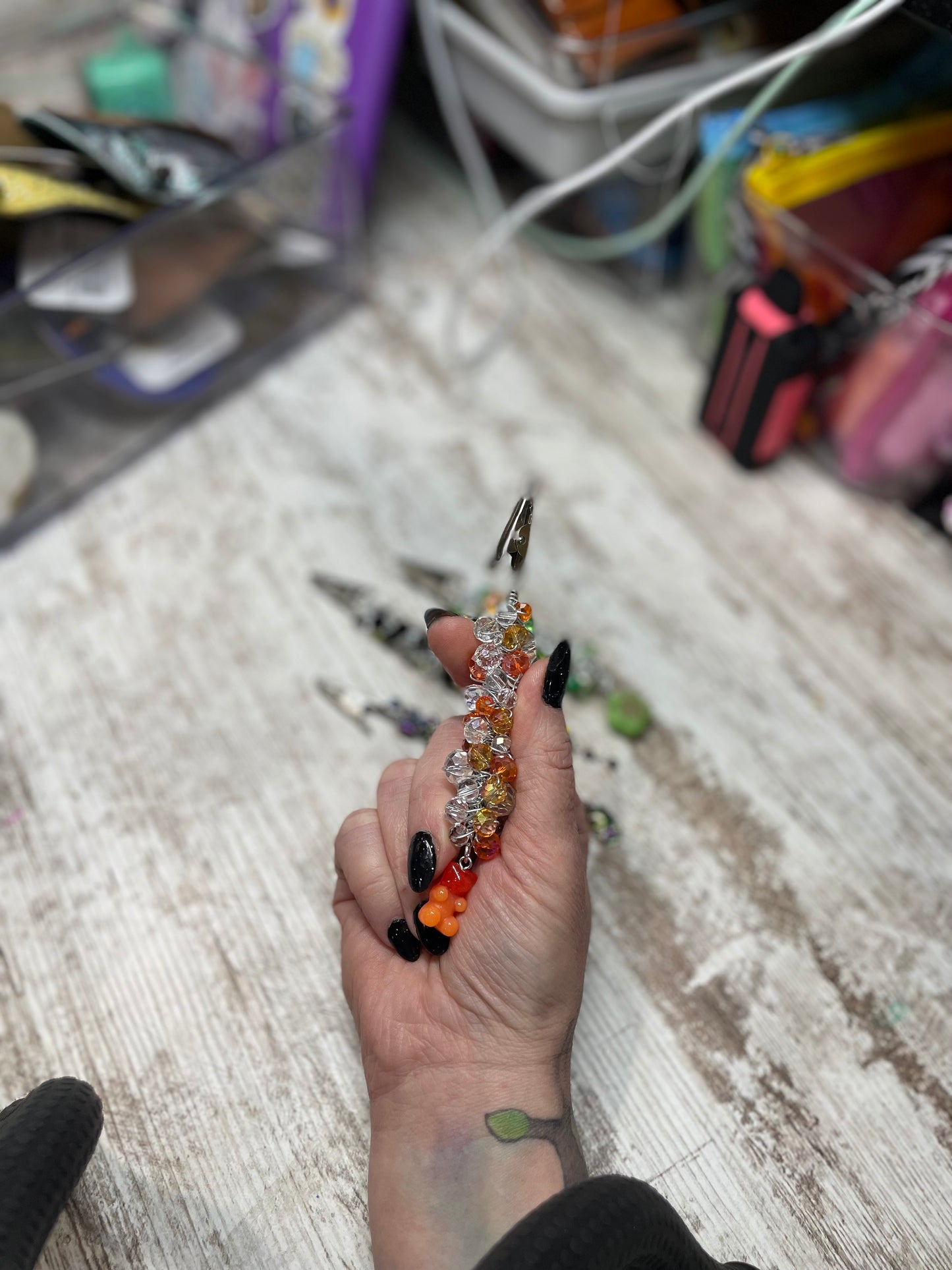 Beaded 420 Roach Clip