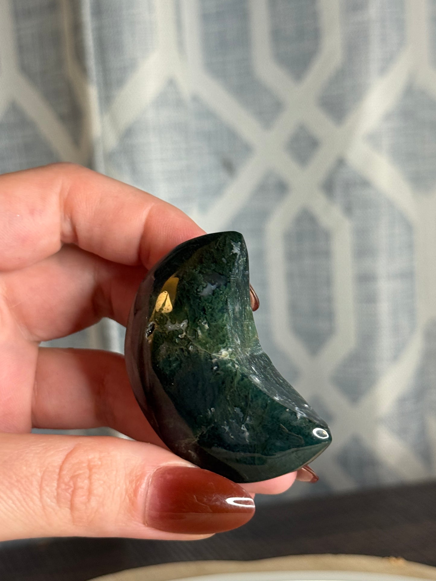 Moss Agate Moon