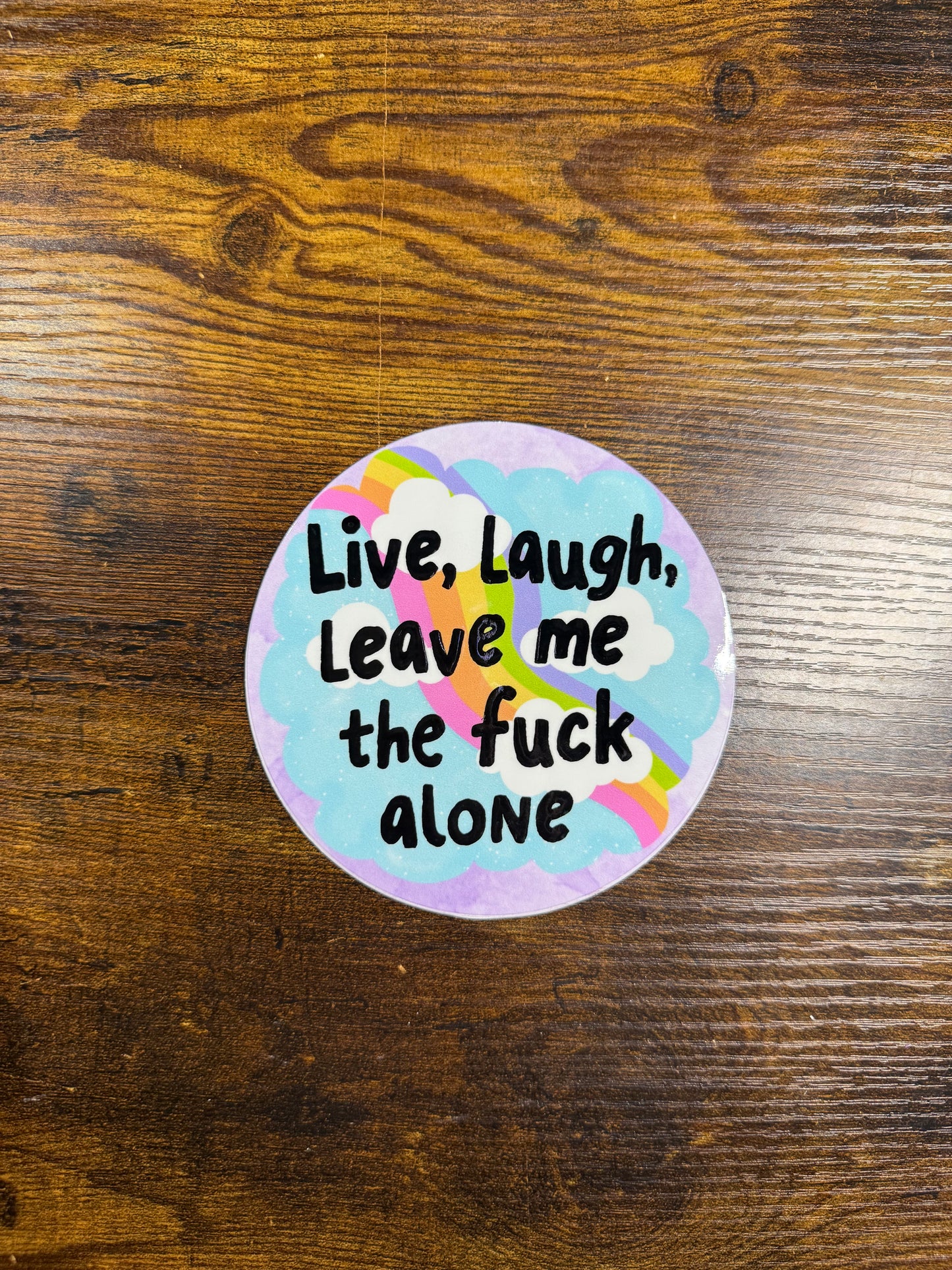 Live, Laugh, Leave Car Magnet