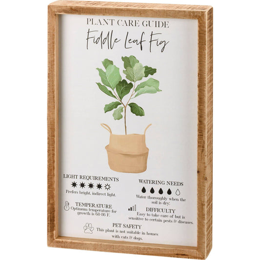 Fiddle Leaf Fig Study Box Sign