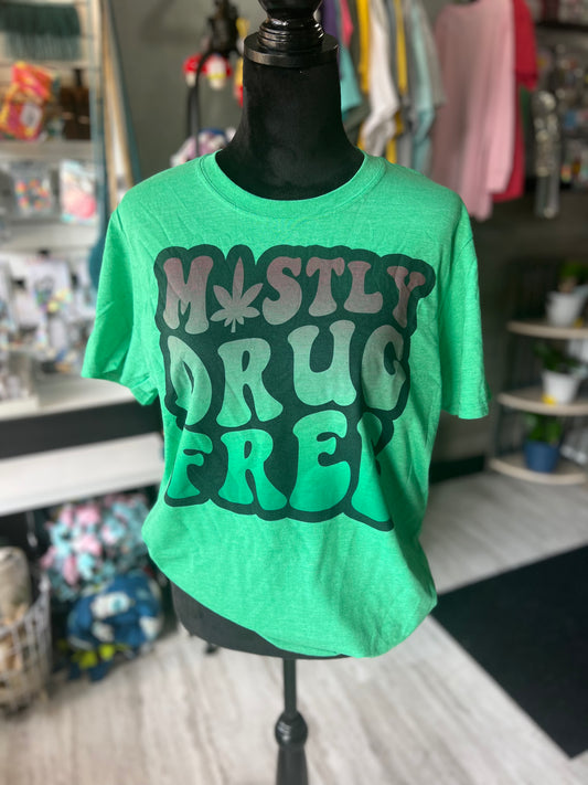 Mostly Drug Free T-Shirt / Adult M