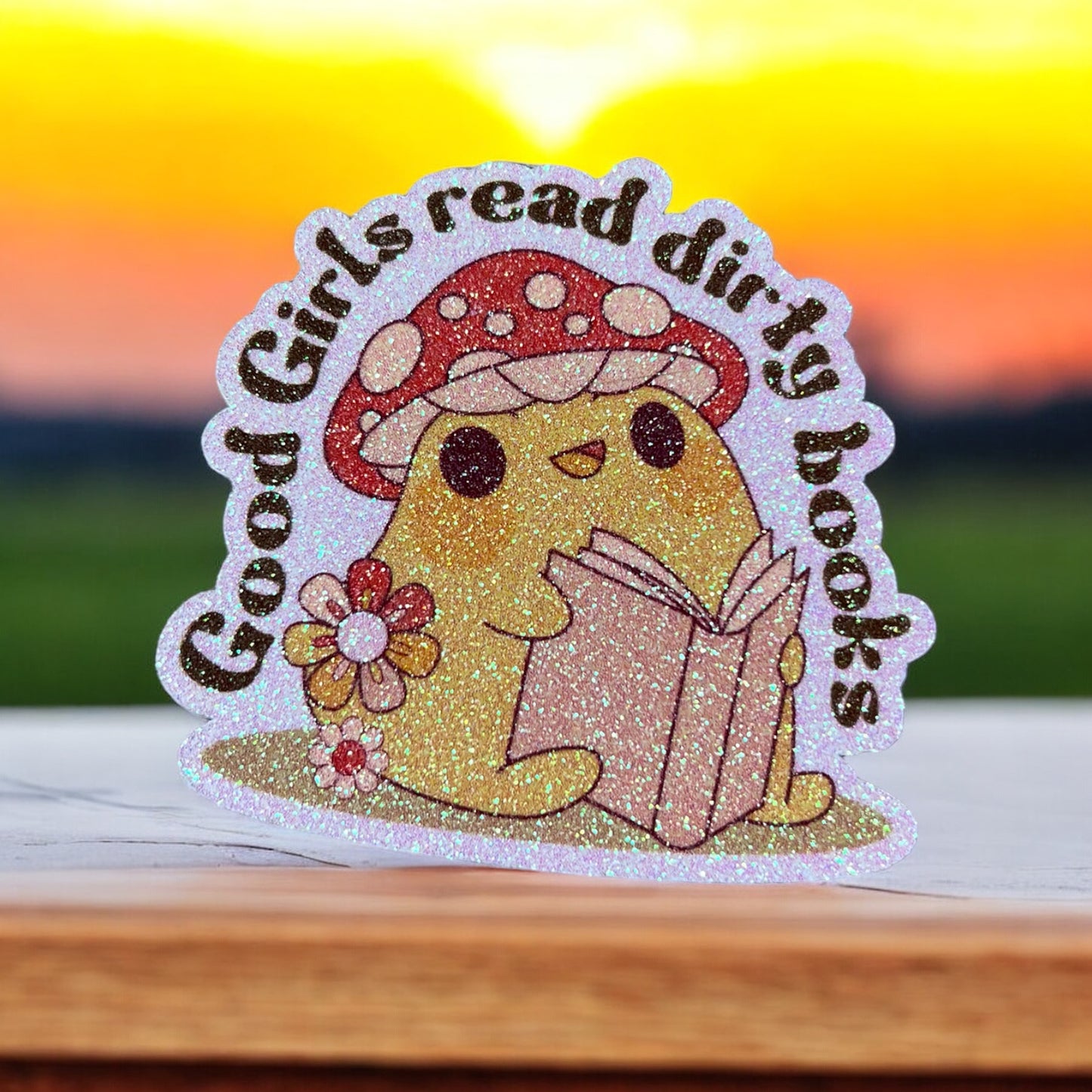 Good Girls Read Dirty Books Sticker