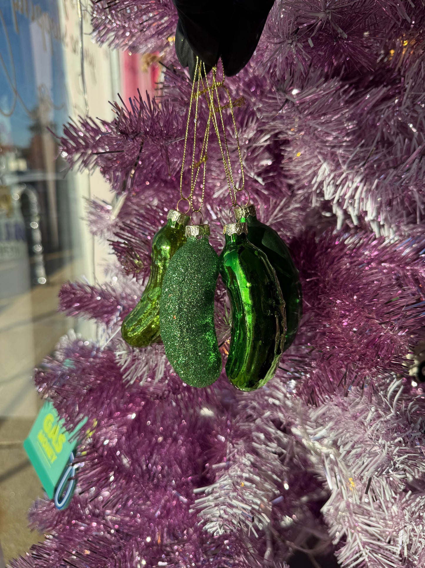 Glass Pickle Ornaments
