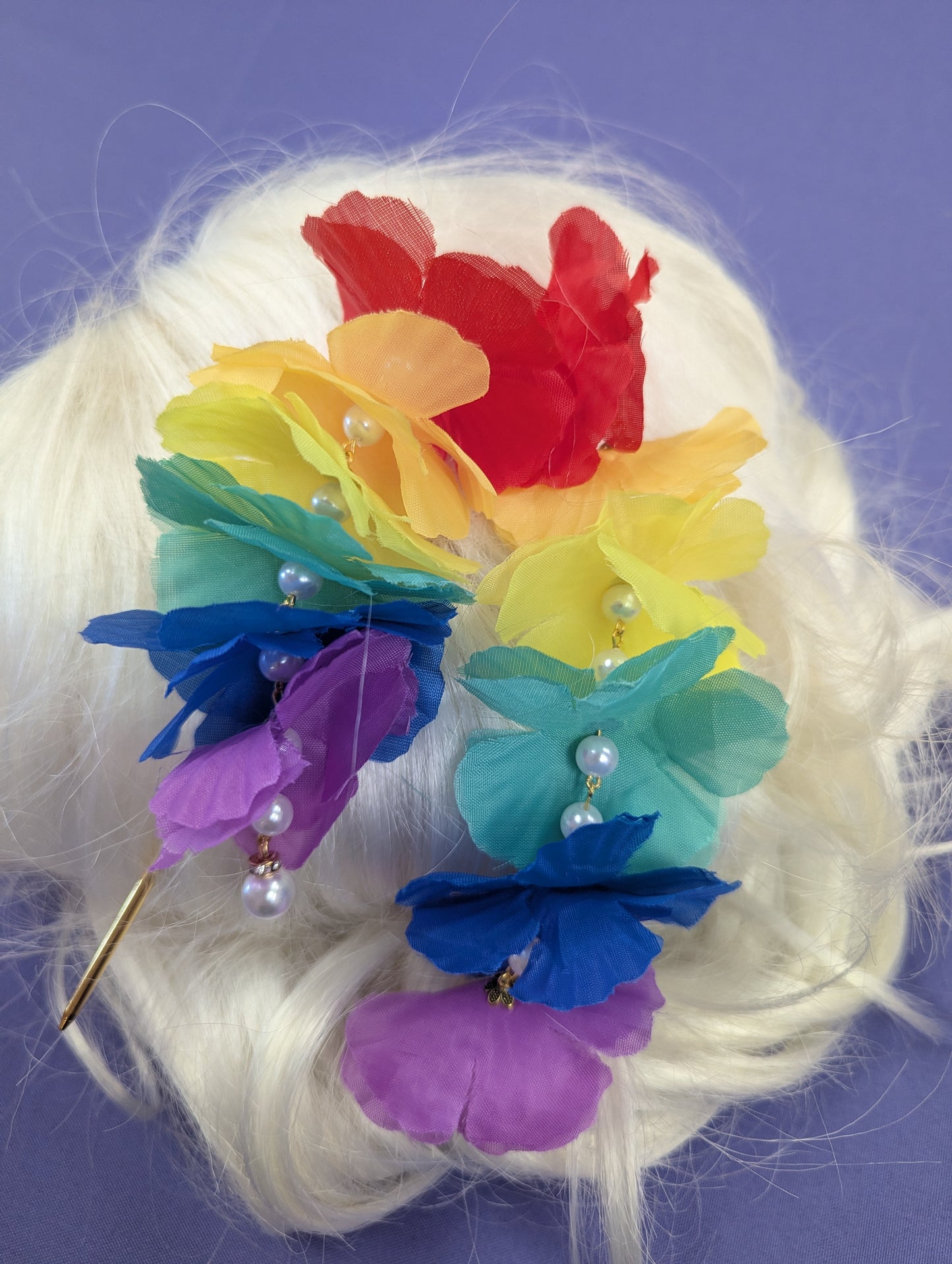 Floral Hair Picks