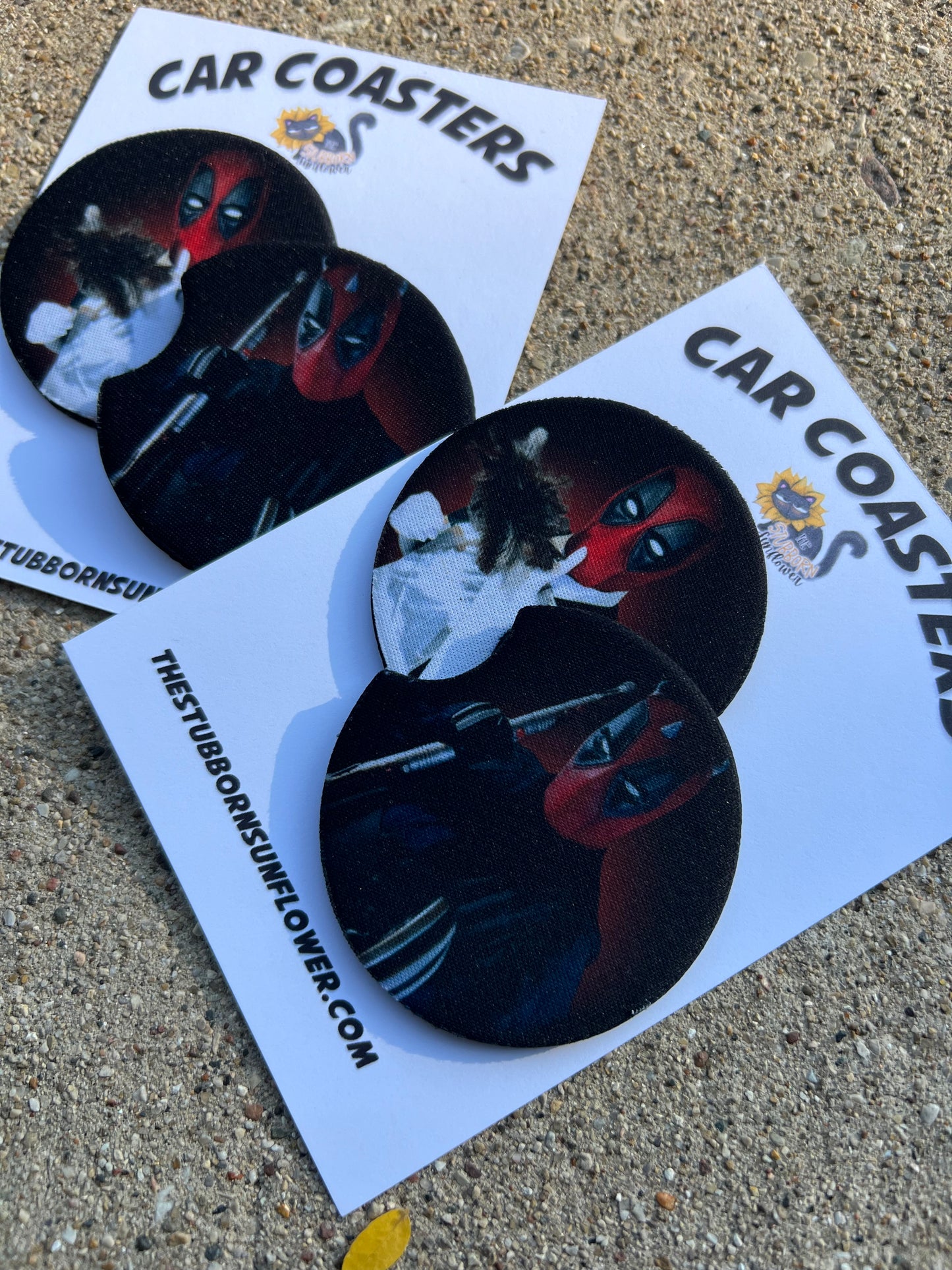 Dadpool Car Coasters