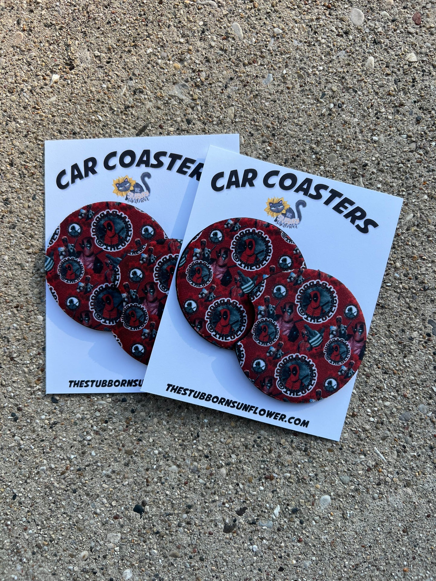 Dadpool Car Coasters