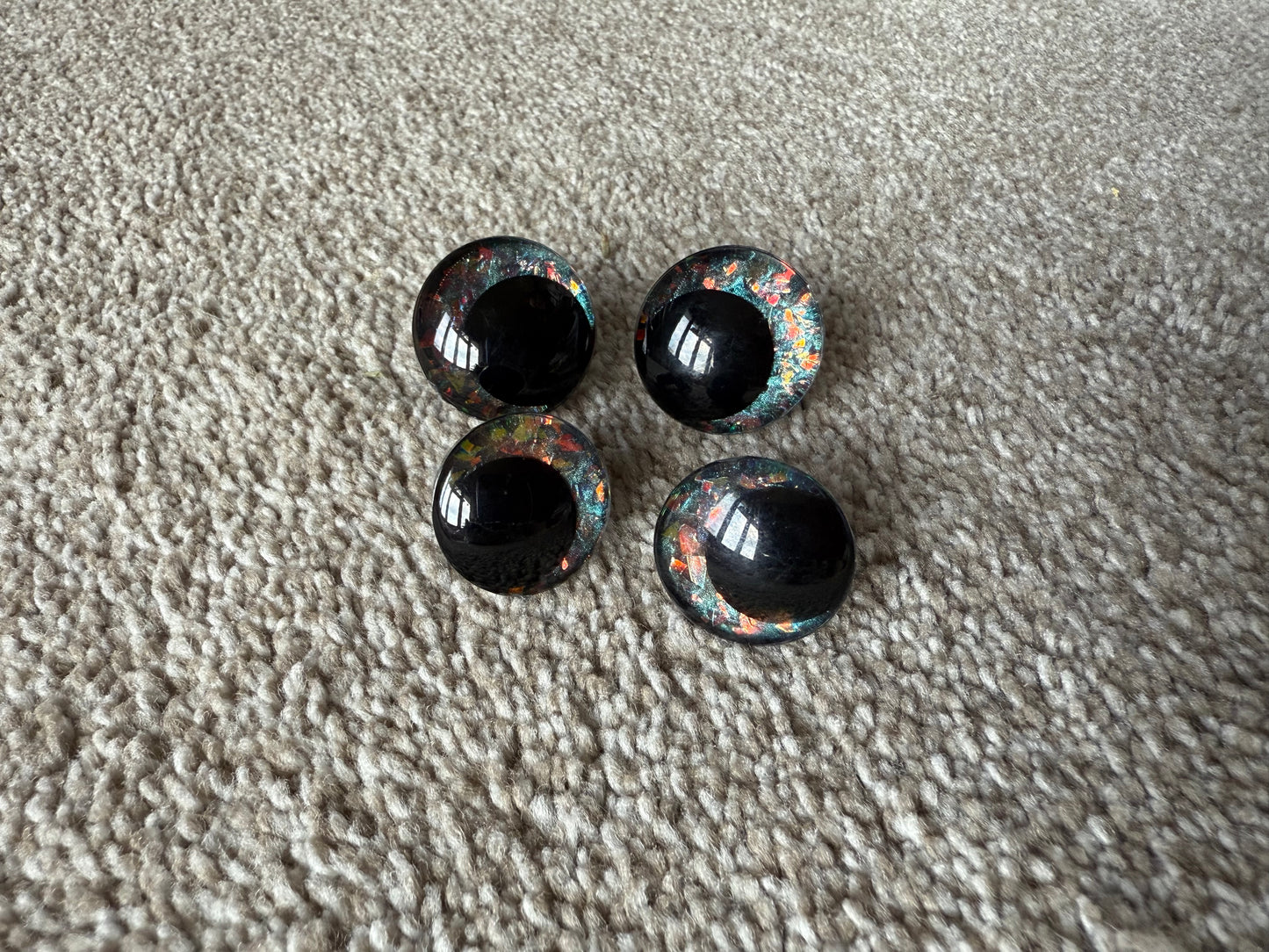 Crochet Safety Eyes | Ember Flame