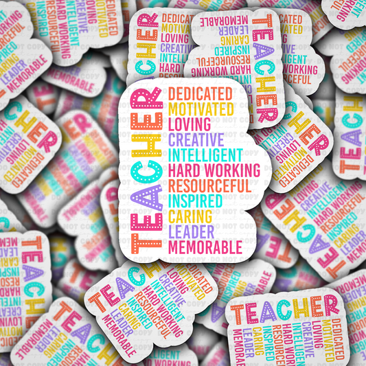 Teacher Motivational Sticker