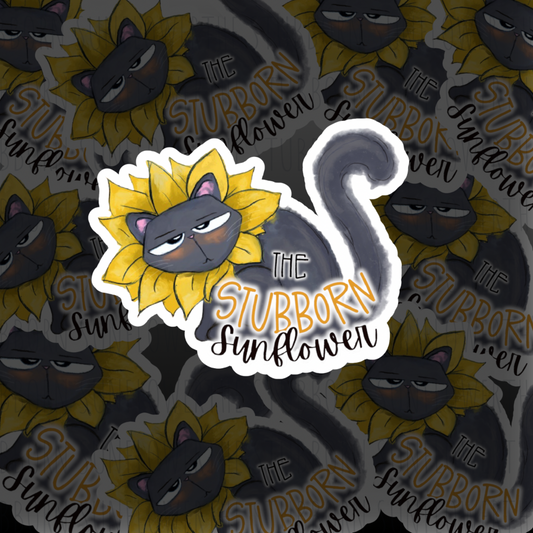 The Stubborn Sunflower Sticker