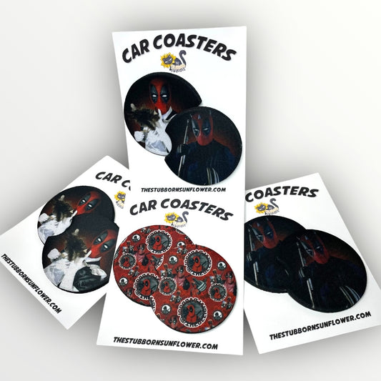 Dadpool Car Coasters